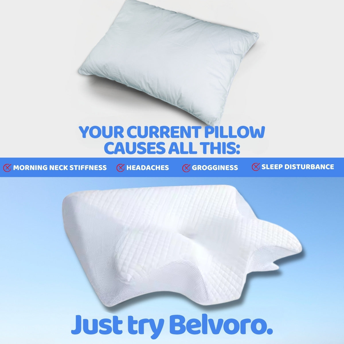 Belvoro™ | Premium Contour Relief Pillow